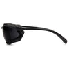 Pyramex SB9323ST Proximity Safety Glasses - Black Foam Lined Frame - Dark Gray H2X Anti-Fog Lens